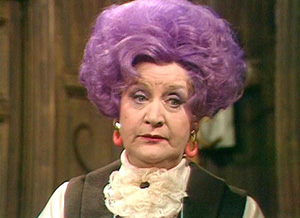 Eccentric sitcom character Mrs. Slocombe used to emphasize a decision by saying "and I am unanimous in that!"